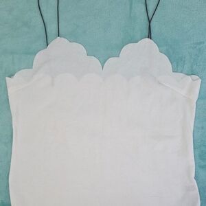 SHEIN White Scalloped Camisole🧿